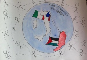 Dall'Italia con affetto. Disegno di Benedetta Nasisi. 