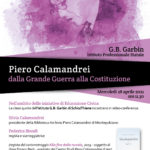 Piero Calamandrei - dalla grande guerra alla Costituzione